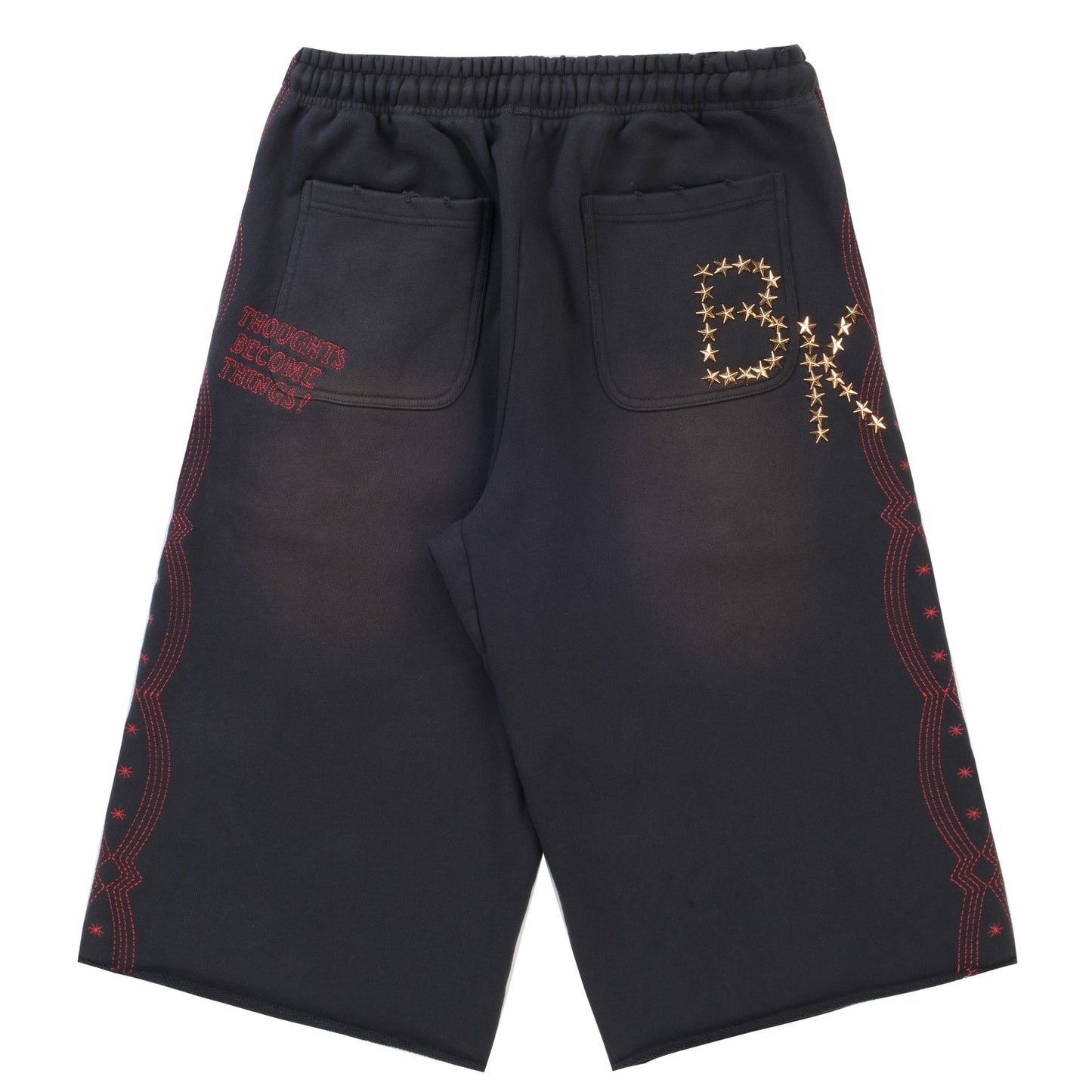 Boredom Kills Vintage Black Collegiate Shorts