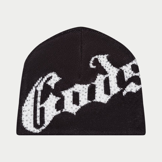 Godspeed Black White OG Logo Studded Beanie