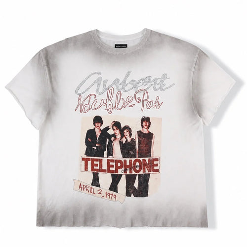 N'oublie Pas Dirty White Telephone T-Shirt