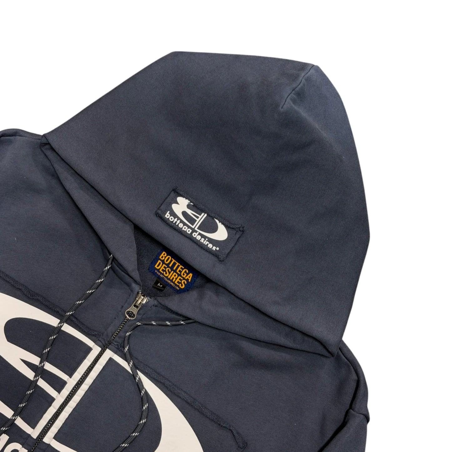 Bottega Desires Blue Tech Zip Hoodie