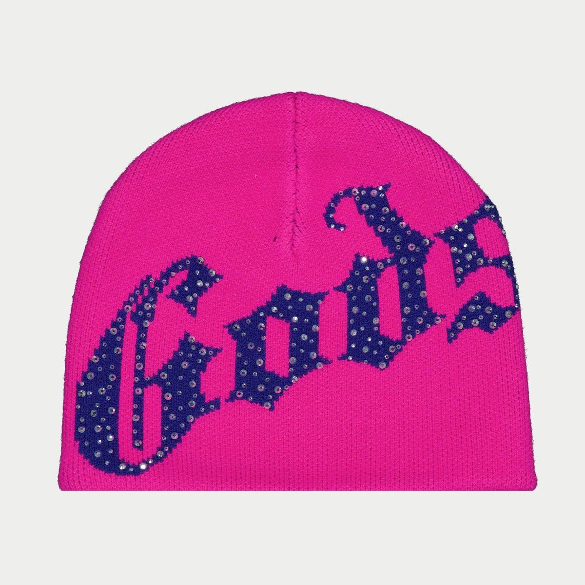 Godspeed Fuchsia Pink OG Logo Studded Beanie