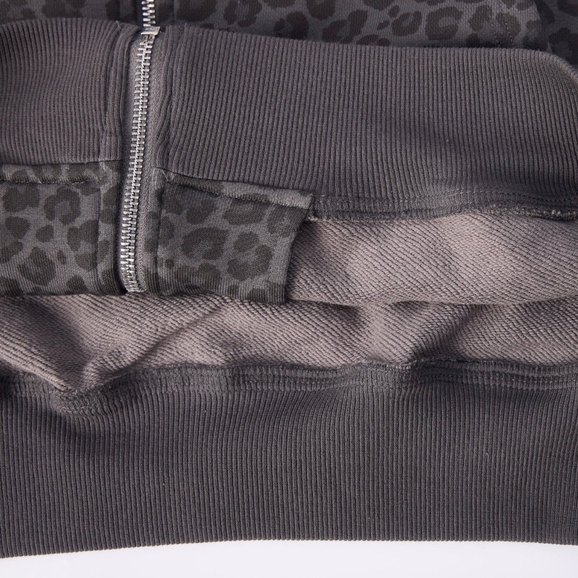 AZVA Black Leopard Art Zip Hoodie