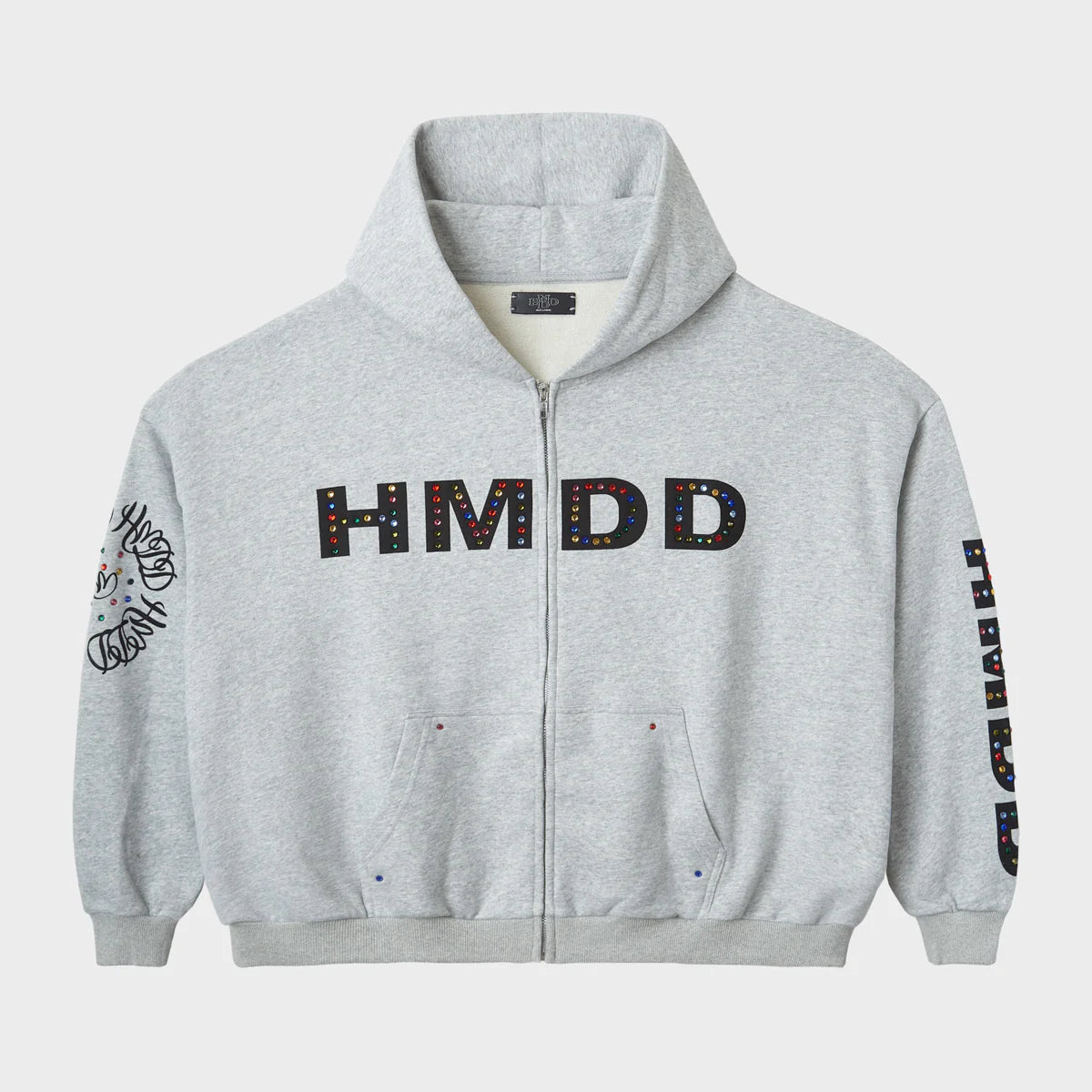 HMDD Grey Chimstone Zip Hoodie
