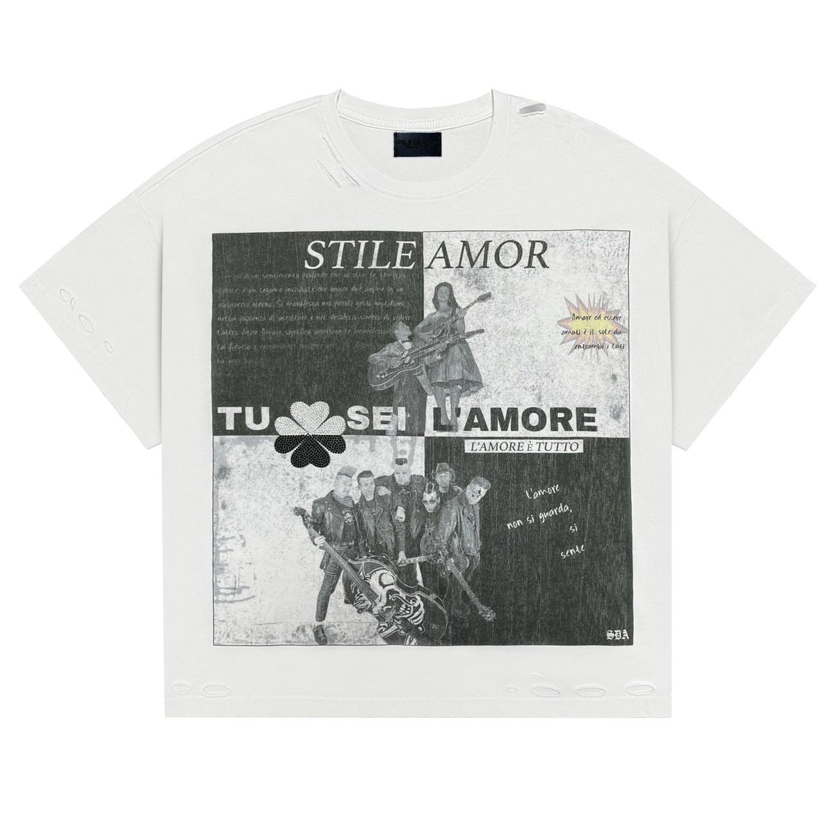 Stile De Amor White Ying Yang T-Shirt