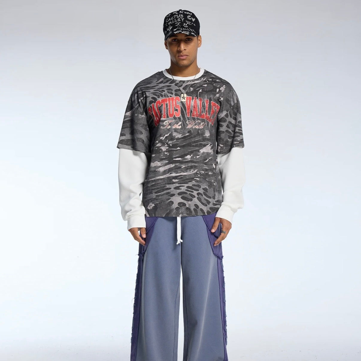 AZVA Cactus Abstract Long Sleeve