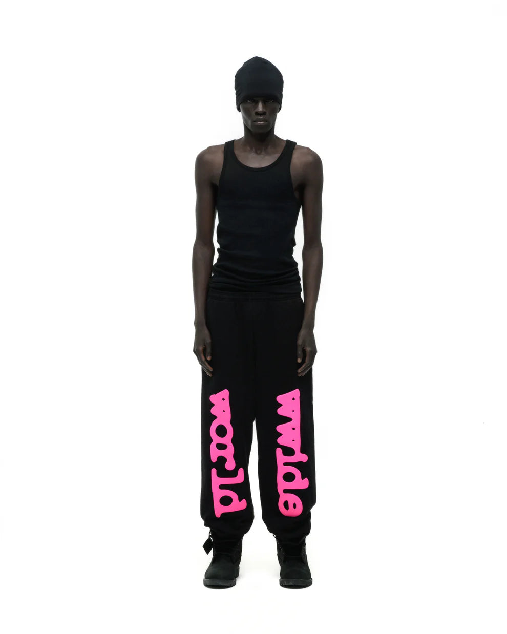 Sp5der Black Pink Angel Number Beluga Sweatpants