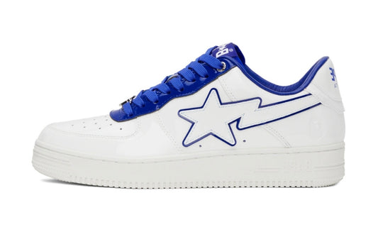 Bape Sta Patent Leather White Blue