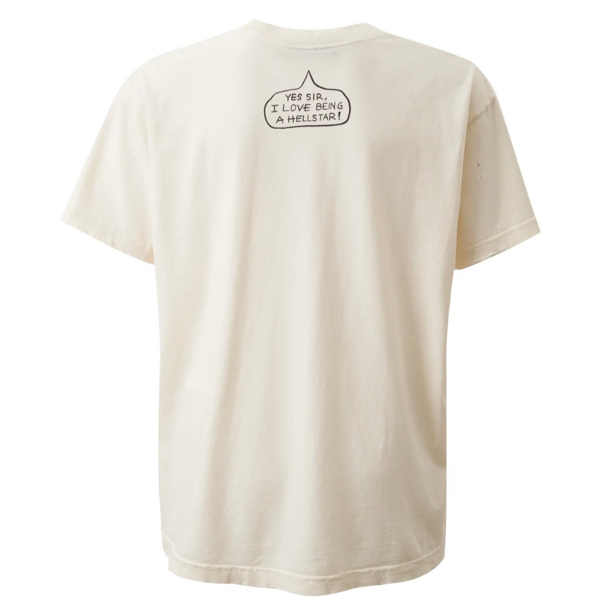 Hellstar White Cartoon Cross T-Shirt