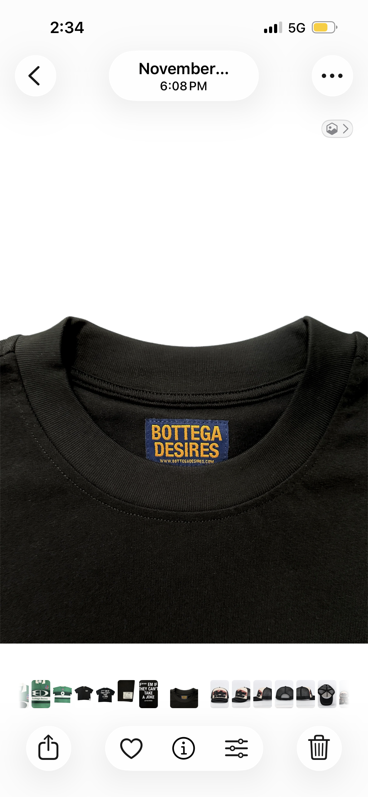 Bottega Desires Black Fuck Em T-Shirt