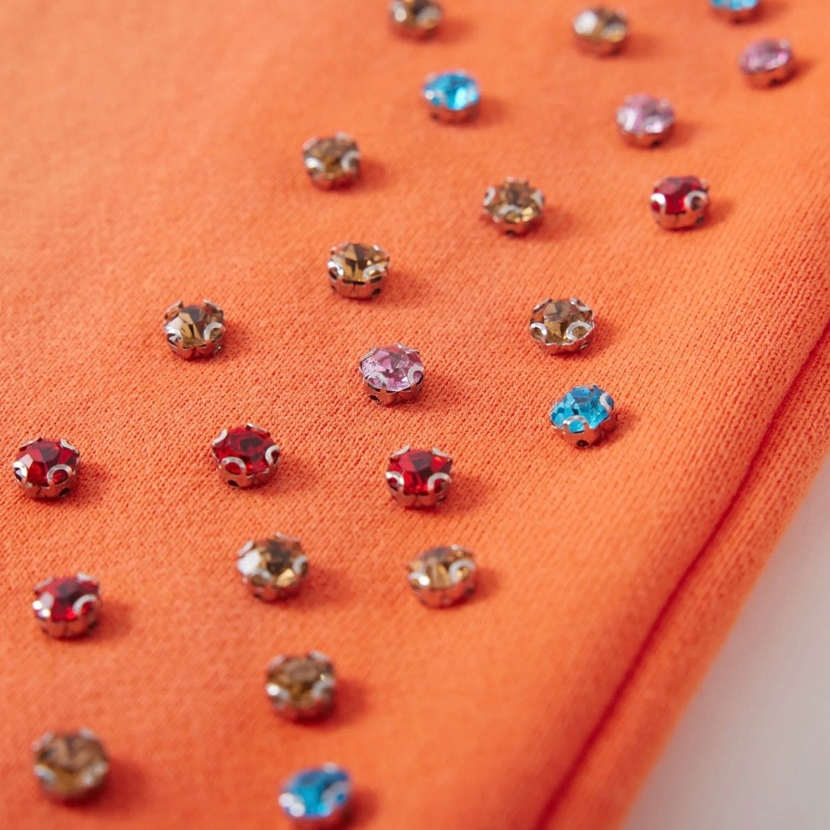 AZVA Orange Crystal Cactus Sweatpants