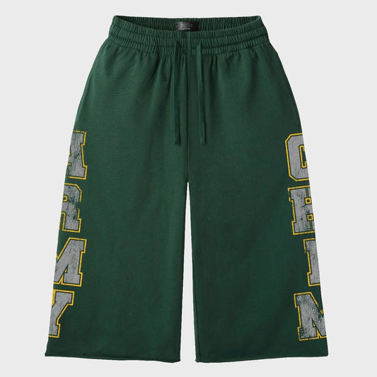 HMDD Green Army Sweat Shorts