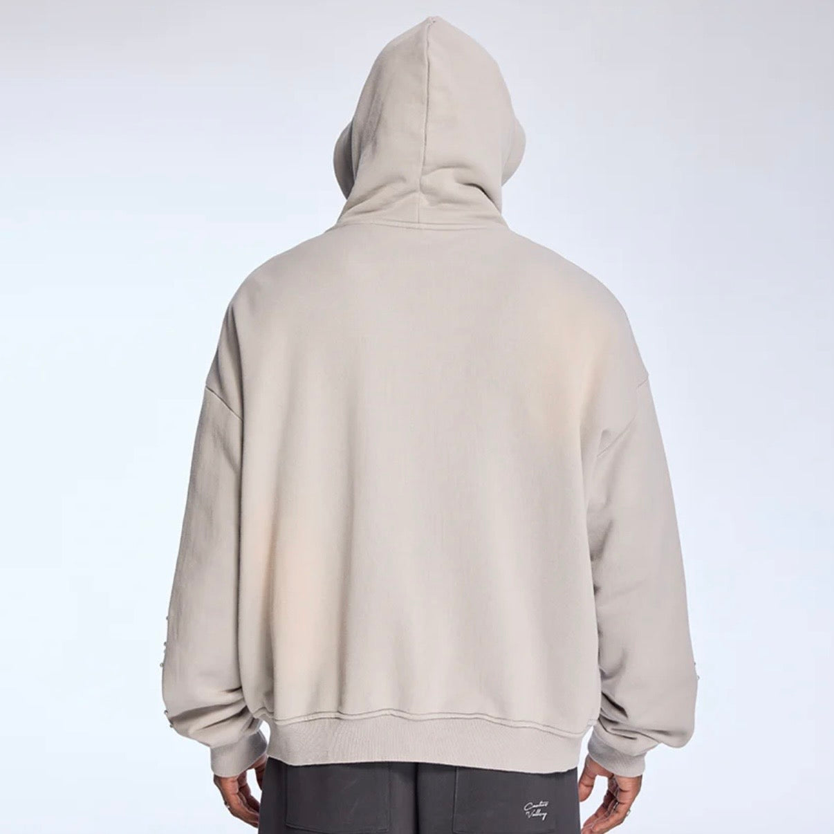 AZVA Bone Crystal Valley Zip Hoodie