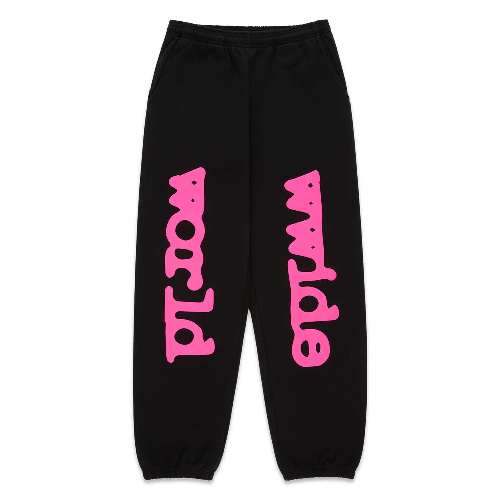 Sp5der Black Pink Angel Number Beluga Sweatpants