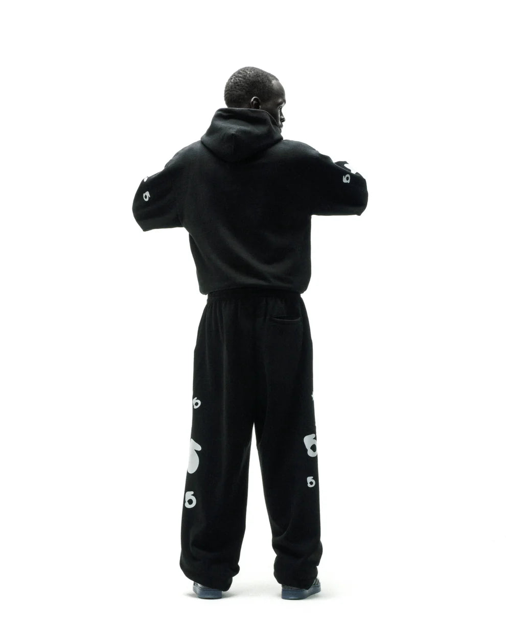 Sp5der Black Reflective Beluga Hoodie