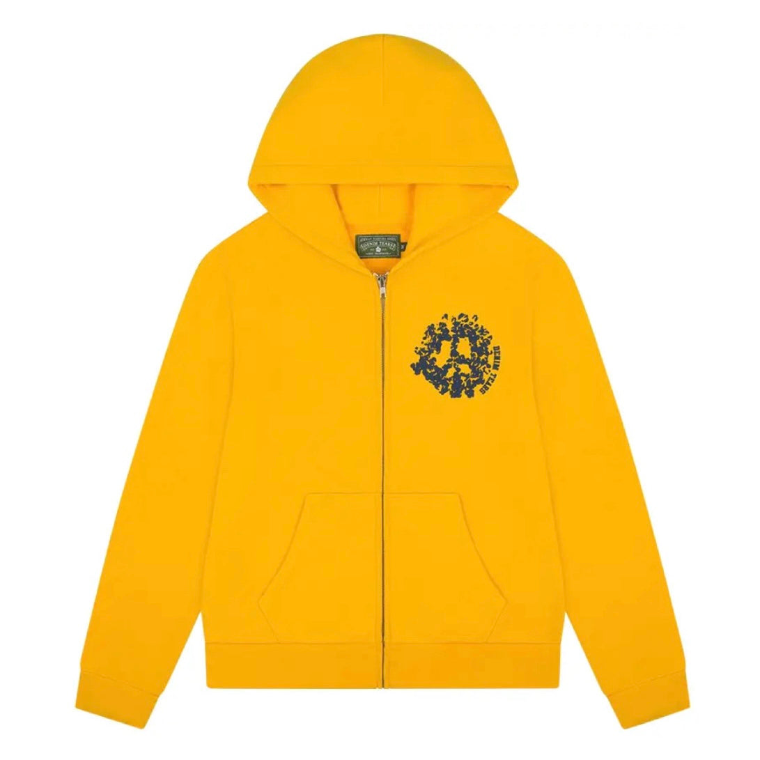 Denim Tears Yellow University Zip Hoodie