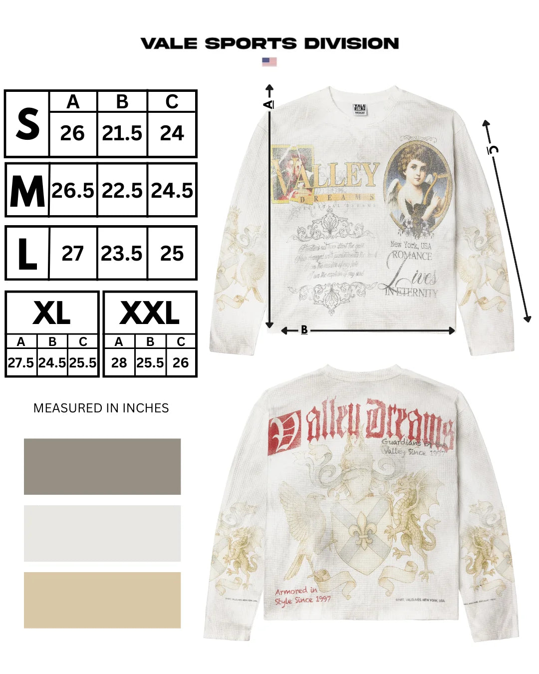 Vale White Celestial Thermal Long Sleeve