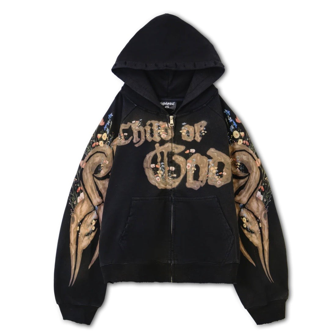 We Are Righteous Black Child of God Zip Hoodie