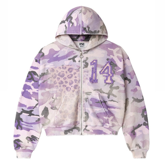 Vale Purple Wayne Zip Hoodie