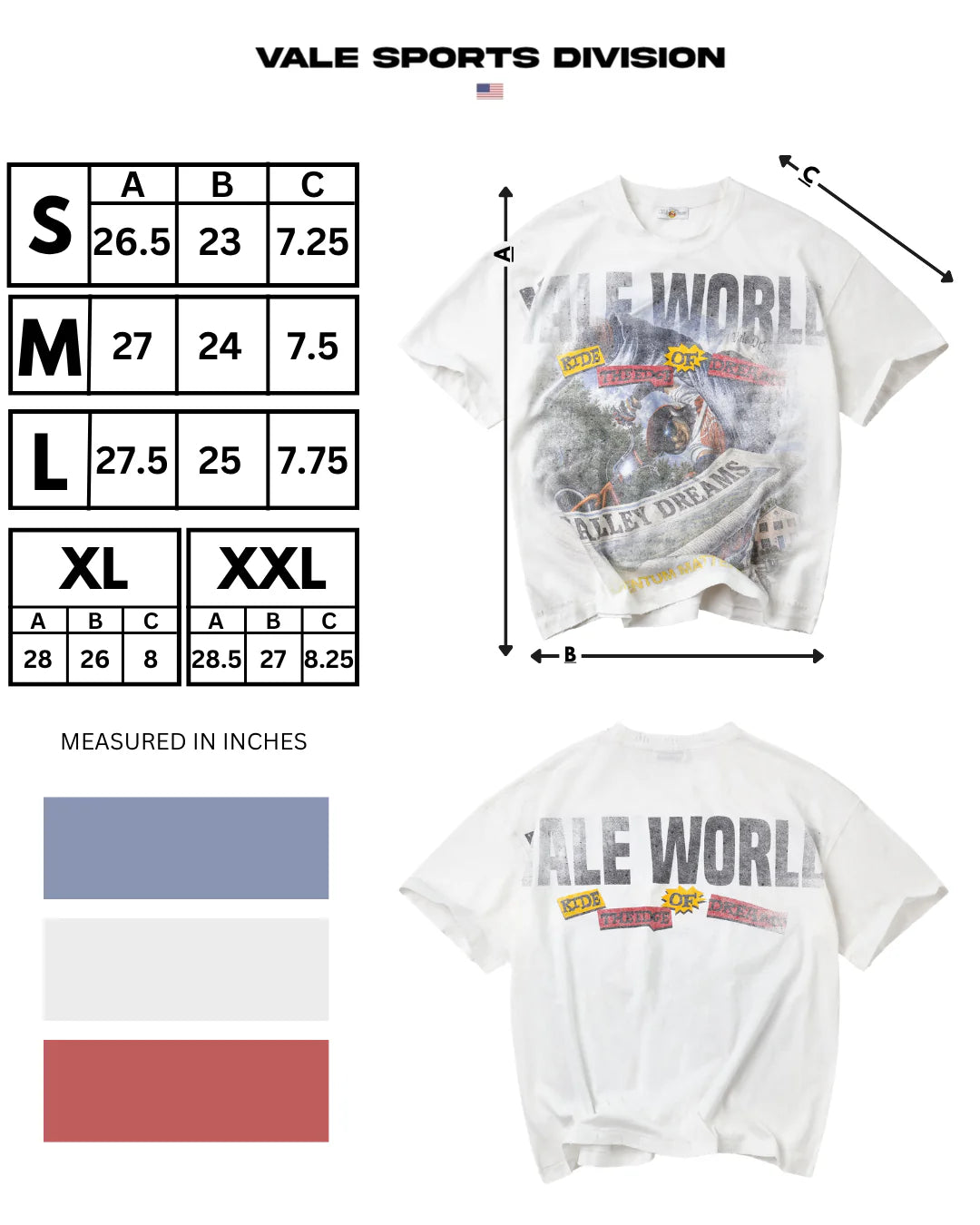 Vale White Newspaper T-Shirt