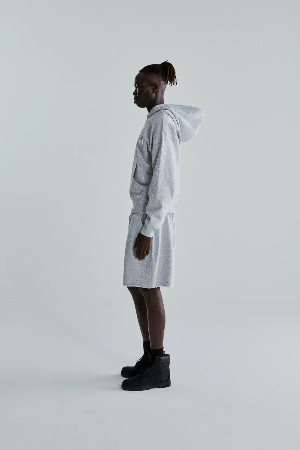 Sp5der Heather Grey VVS Hoodie