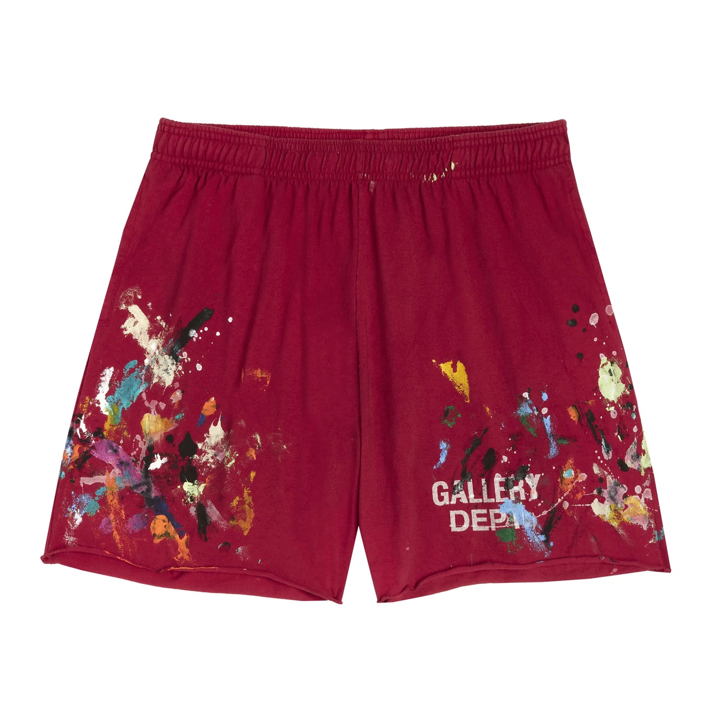 Gallery Dept Red Paint Insomnia Shorts Front