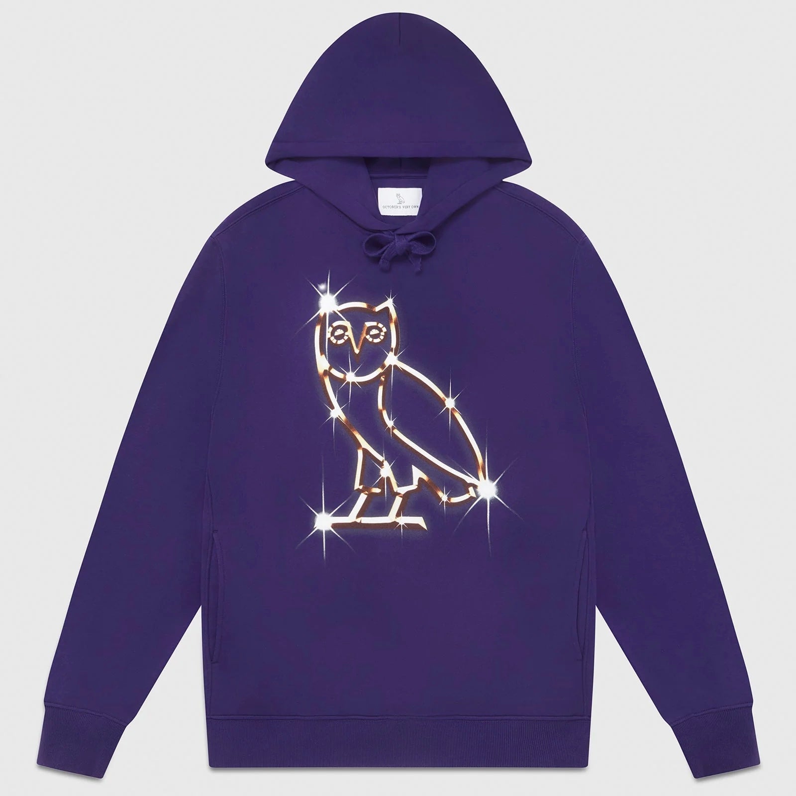 OVO Purple Bling Hoodie Front View