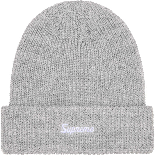 Supreme Heather Grey Loose Gauge Beanie
