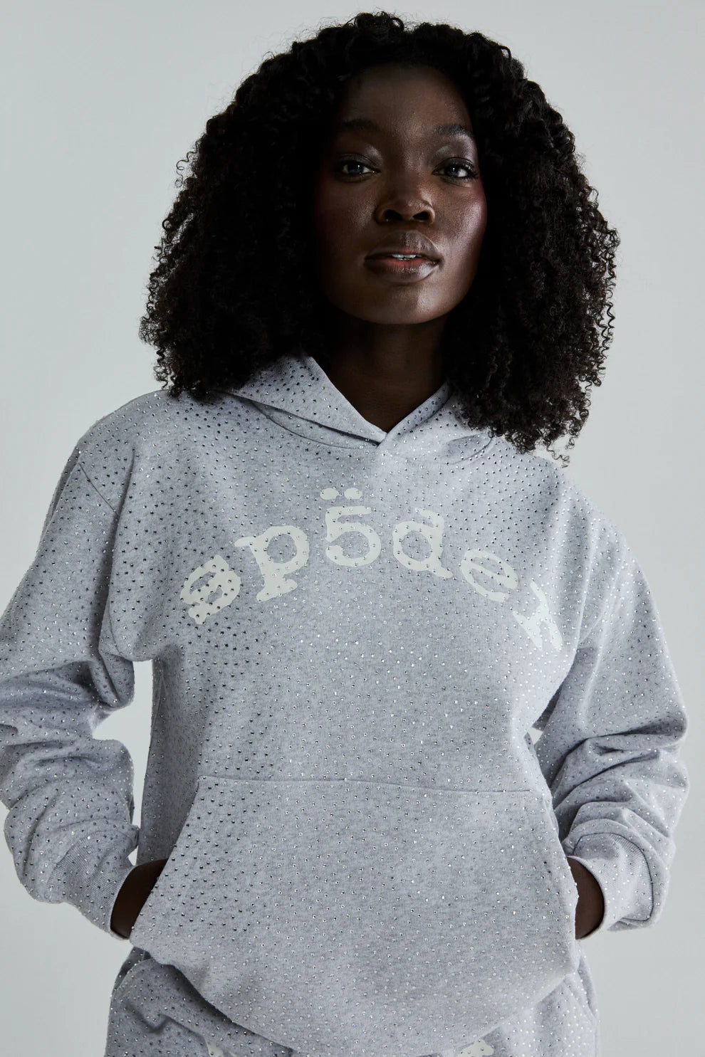 Sp5der Heather Grey VVS Hoodie