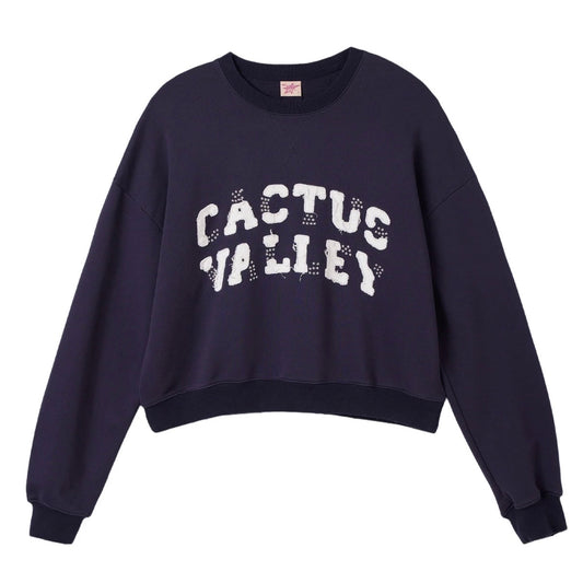 AZVA Navy Cactus Uni Crewneck