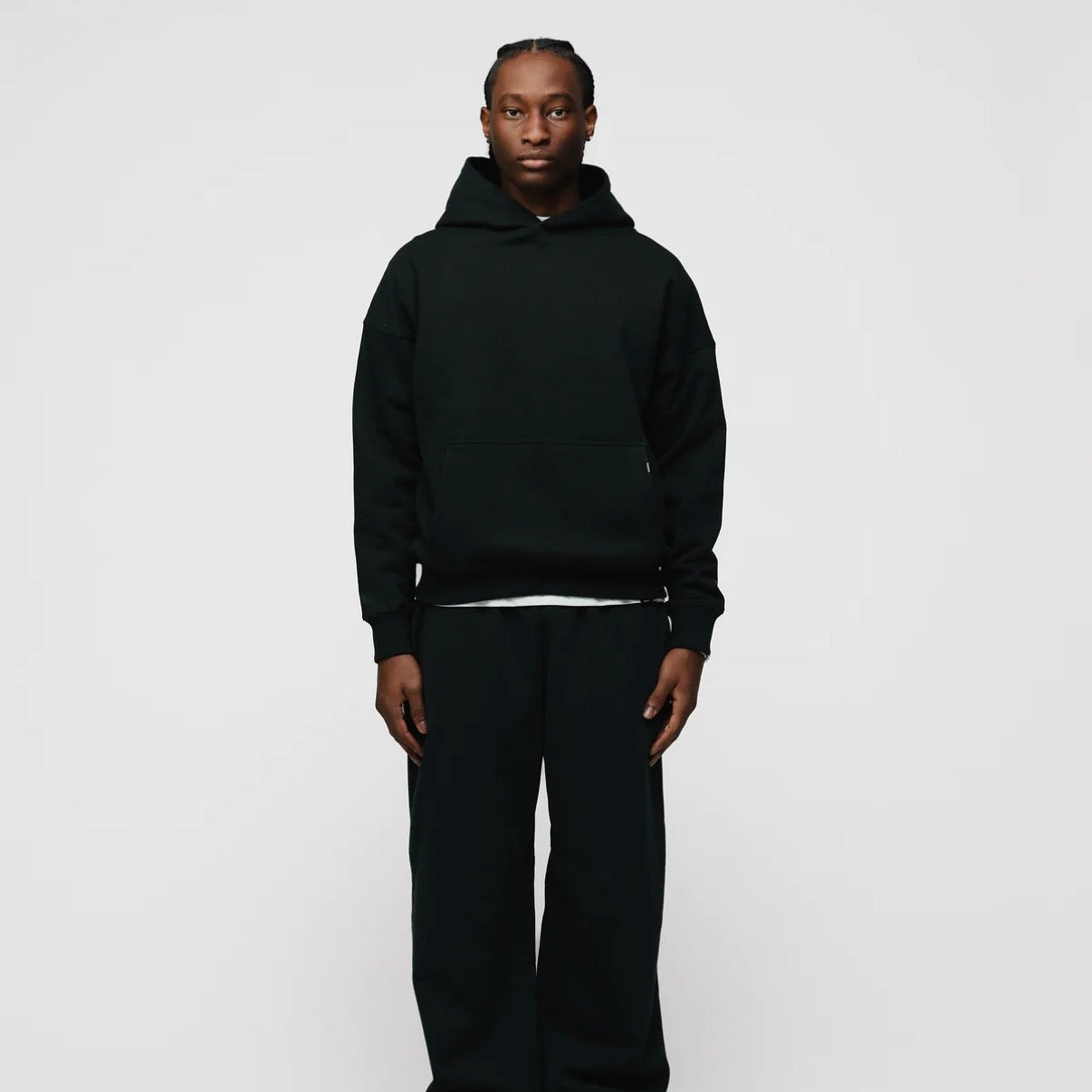 Hours Black Blank Sweatpants