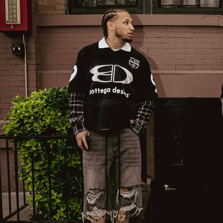 Bottega Desires Black Futbol Jersey