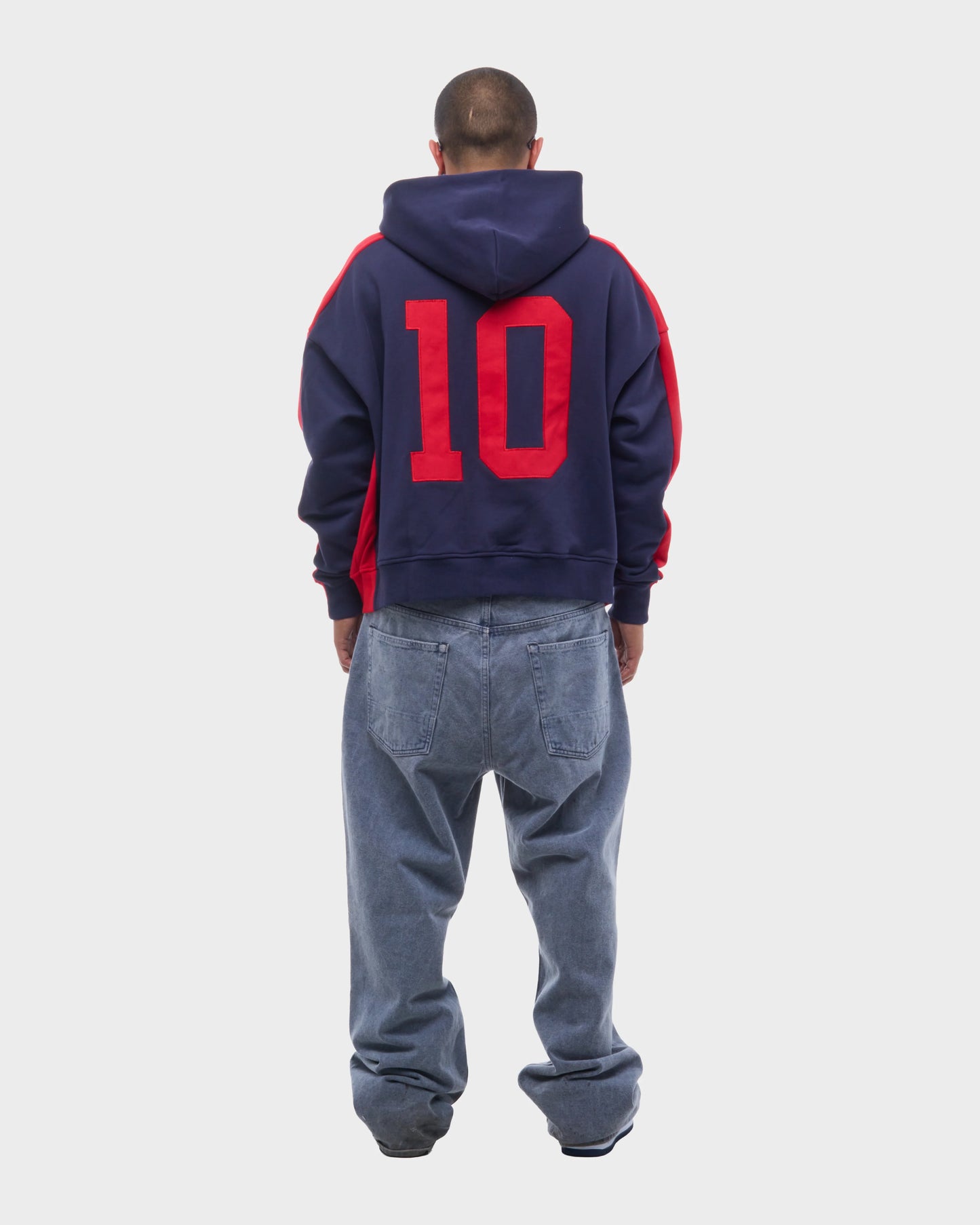 HMDD Navy Red Lisbon Racing 10 Zip Hoodie