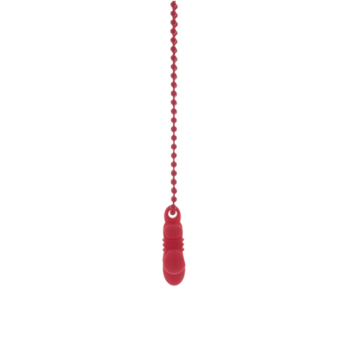 Chrome Hearts Red BS Fleur Pendant Necklace