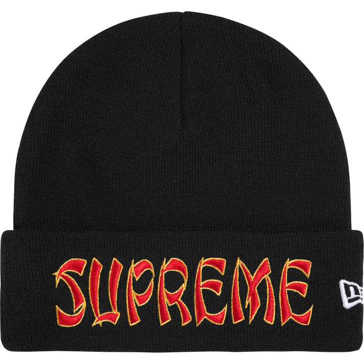 Supreme New Era Black Action Beanie