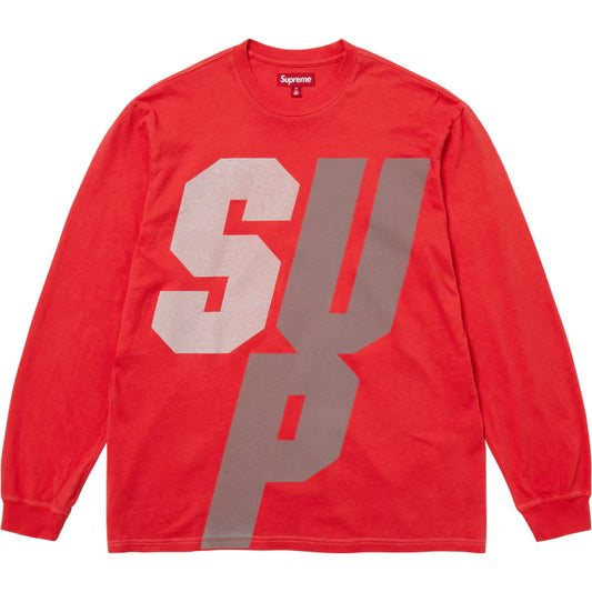 Supreme Red Reflective Long Sleeve
