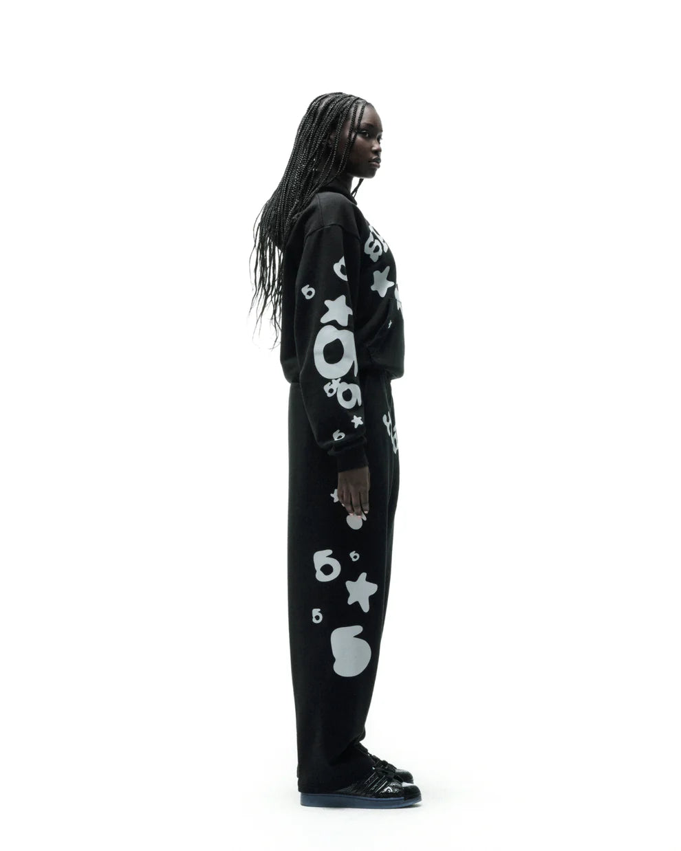 Sp5der Black Reflective Beluga Hoodie