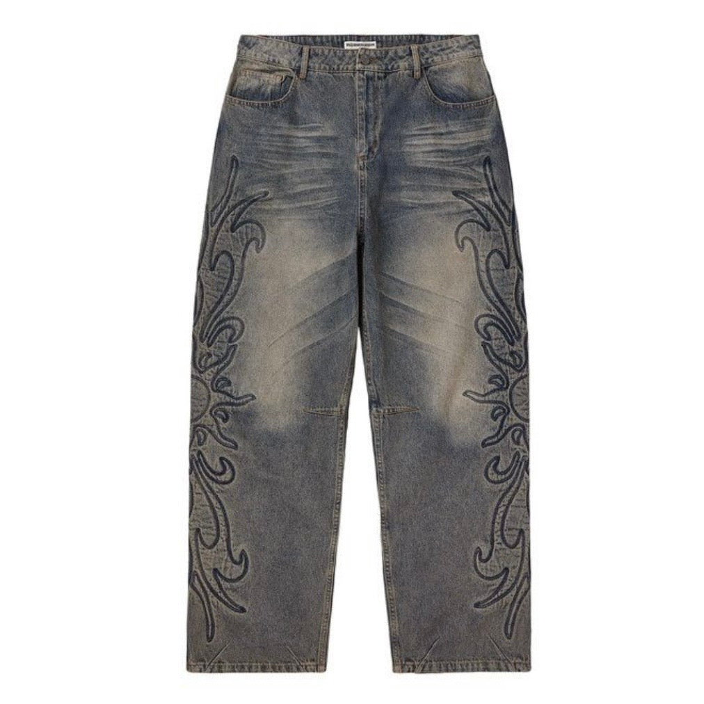 Vale Blue Flare Denim Pants