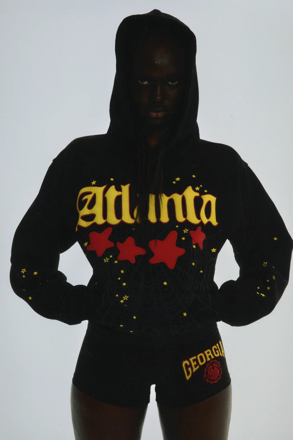 Sp5der Black Atlanta Hoodie