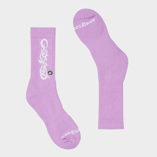 Godspeed Purple White New Age Logo Socks