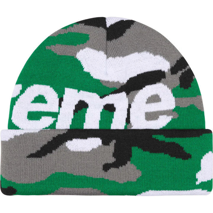 Supreme Green Camo Big Logo Beanie