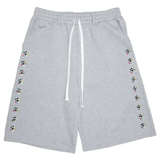 AZVA Grey Crystal Blossom Shorts