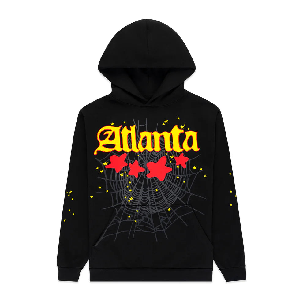 Sp5der Black Atlanta Hoodie