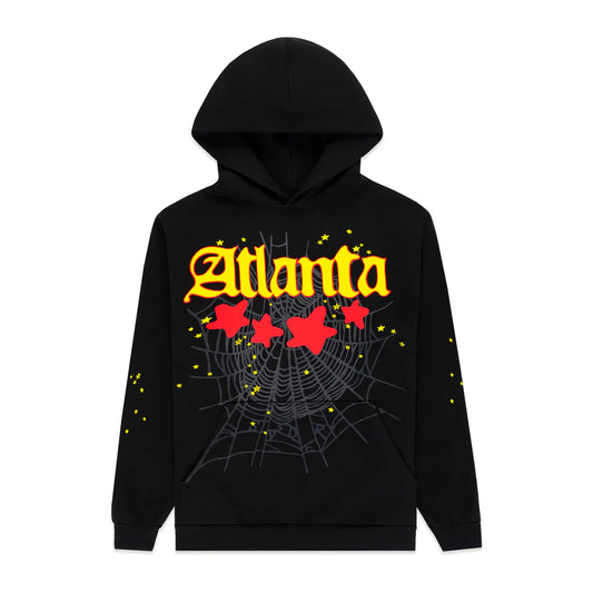 Sp5der Black Atlanta Hoodie