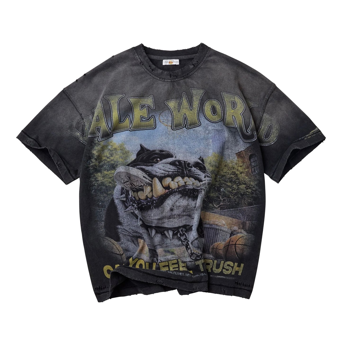 Vale Black Wrecked T-Shirt