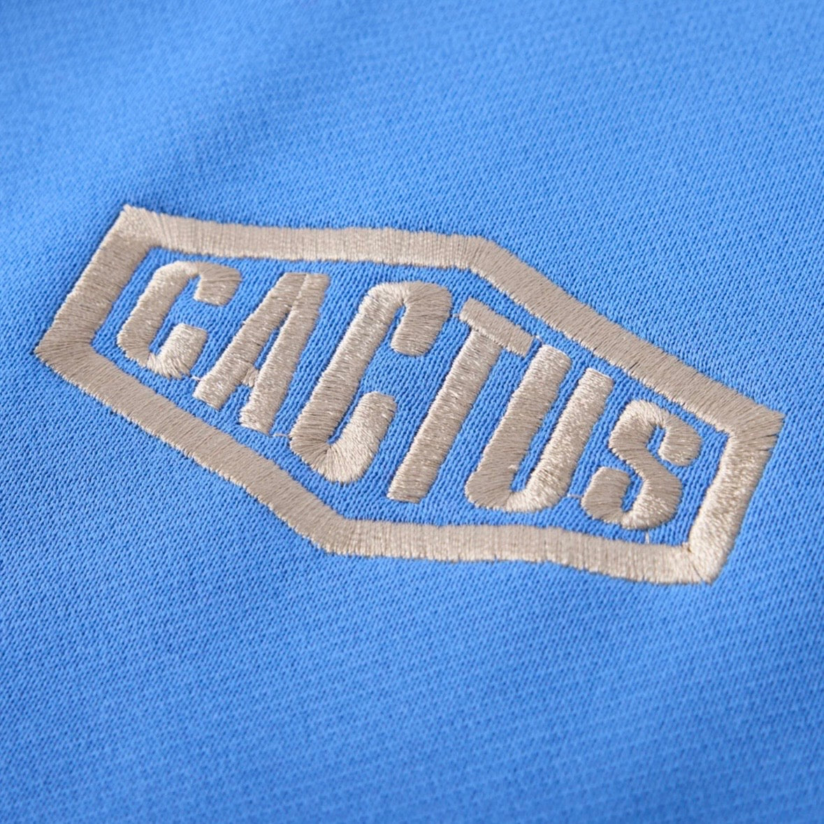 AZVA Baby Blue Crystal Cactus Zip Hoodie