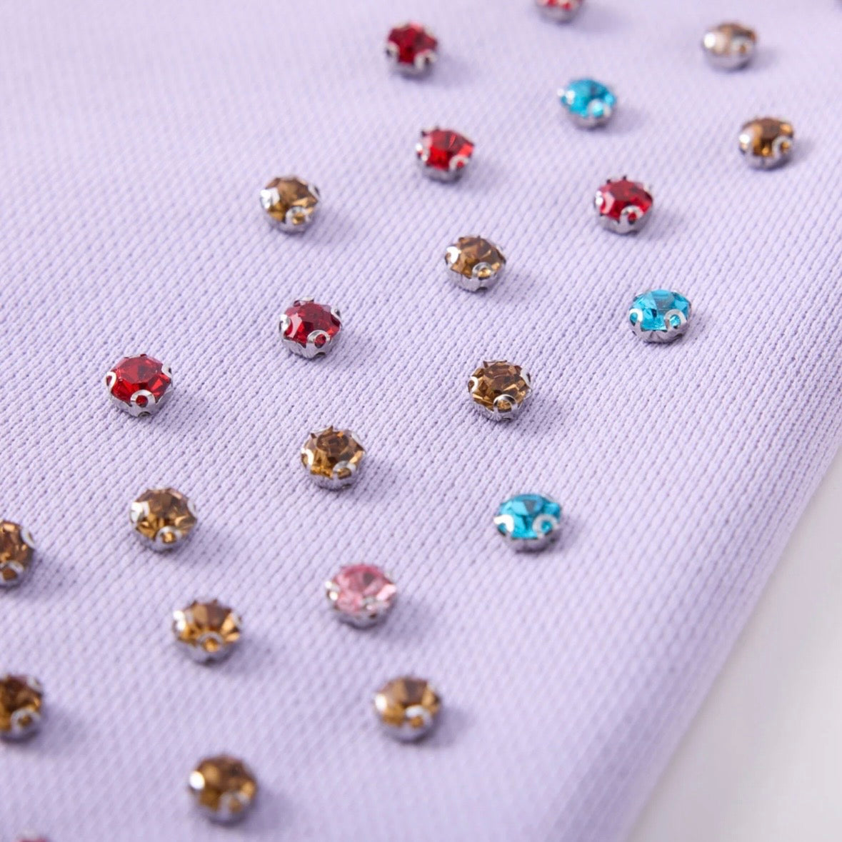 AZVA Lavender Crystal Cactus Zip Hoodie