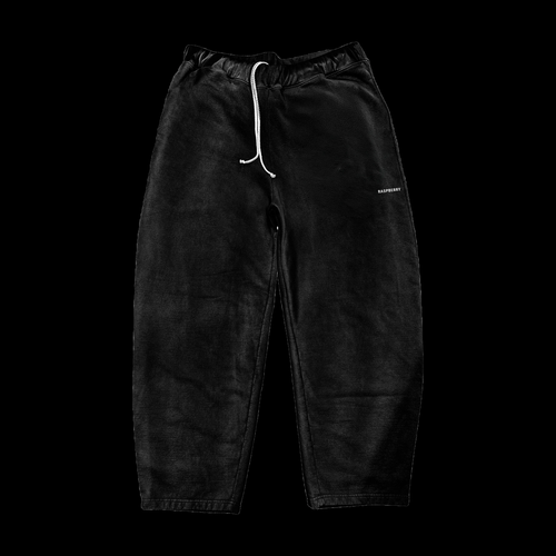 GV Gallery Walker Sweatpants, faded black sweatpants with a white drawcord, elastic waist and small white thigh logo