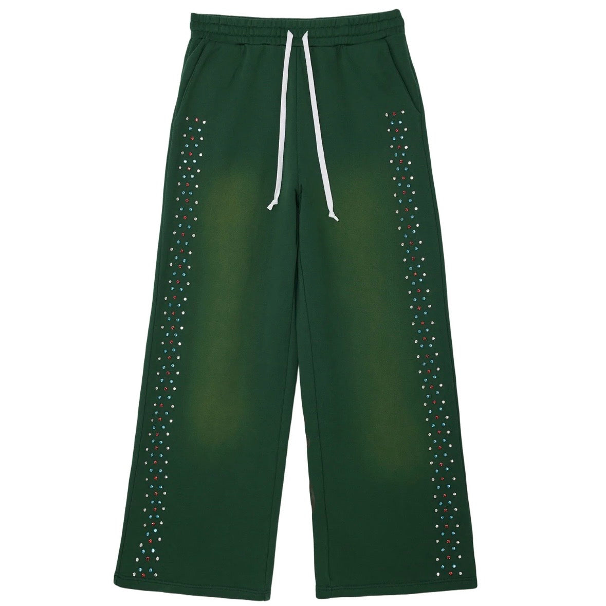 AZVA Green Hidden Crystal Sweatpants