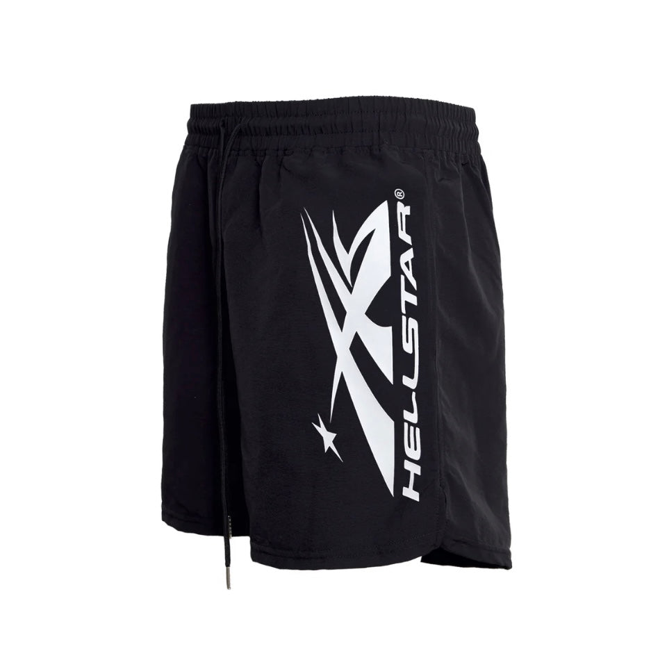 Hellstar Sports Black White Nylon Shorts