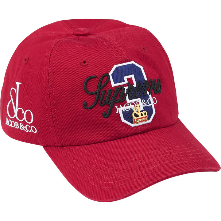 Supreme Jacob & Co La Martina Red 6-Panel Hat